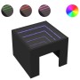 Mesa de centro con Infinity LED negro 40x40x30 cm de , Mesas de centro - Ref: Foro24-847596, Precio: 65,07 €, Descuento: %