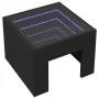 Mesa de centro con Infinity LED negro 40x40x30 cm de , Mesas de centro - Ref: Foro24-847596, Precio: 64,08 €, Descuento: %
