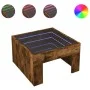 Mesa de centro con Infinity LED roble ahumado 50x50x30 cm by , Coffee table - Ref: Foro24-847606, Price: 79,47 €, Discount: %