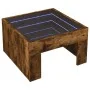Mesa de centro con Infinity LED roble ahumado 50x50x30 cm by , Coffee table - Ref: Foro24-847606, Price: 79,47 €, Discount: %