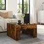 Mesa de centro con Infinity LED roble ahumado 50x50x30 cm by , Coffee table - Ref: Foro24-847606, Price: 79,47 €, Discount: %