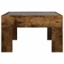 Mesa de centro con Infinity LED roble ahumado 50x50x30 cm by , Coffee table - Ref: Foro24-847606, Price: 79,47 €, Discount: %