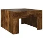 Mesa de centro con Infinity LED roble ahumado 50x50x30 cm by , Coffee table - Ref: Foro24-847606, Price: 79,47 €, Discount: %