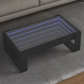 Mesa de centro con Infinity LED negro 90x53x30 cm de , Mesas de centro - Ref: Foro24-847638, Precio: 111,51 €, Descuento: %