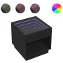 Mesa de centro con Infinity LED negro 50x50x50 cm de , Mesas de centro - Ref: Foro24-847652, Precio: 88,50 €, Descuento: %