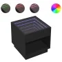 Mesa de centro con Infinity LED negro 50x50x50 cm by , Coffee table - Ref: Foro24-847652, Price: 87,48 €, Discount: %