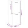 Armario de baño madera contrachapada roble Sonoma 30x30x80 cm de , Muebles de baño - Ref: Foro24-849634, Precio: 39,57 €, Des...