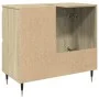 Armario de lavabo de baño madera roble Sonoma 65x33x60 cm de , Tocadores de baño - Ref: Foro24-849676, Precio: 68,80 €, Descu...