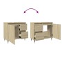 Armario de lavabo de baño madera roble Sonoma 65x33x60 cm de , Tocadores de baño - Ref: Foro24-849676, Precio: 69,90 €, Descu...