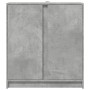 Aparador con LED madera ingeniería gris hormigón 77x34x85 cm de , Aparadores - Ref: Foro24-852134, Precio: 71,24 €, Descuento: %