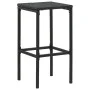 Taburetes de cocina con cojines 4 uds ratán sintético negro de vidaXL, Taburetes de cocina - Ref: Foro24-313446, Precio: 92,9...