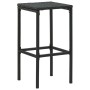 Taburetes de cocina con cojines 4 uds ratán sintético negro de vidaXL, Taburetes de cocina - Ref: Foro24-313446, Precio: 93,7...