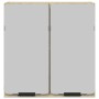 Mueble espejo de baño madera roble Sonoma 64,5x20x66,5 cm de , Tocadores de baño - Ref: Foro24-849655, Precio: 59,24 €, Descu...