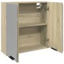 Mueble espejo de baño madera roble Sonoma 64,5x20x66,5 cm de , Tocadores de baño - Ref: Foro24-849655, Precio: 63,38 €, Descu...