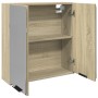 Mueble espejo de baño madera roble Sonoma 64,5x20x66,5 cm de , Tocadores de baño - Ref: Foro24-849655, Precio: 59,24 €, Descu...