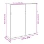 Mueble espejo de baño madera roble Sonoma 64,5x20x66,5 cm de , Tocadores de baño - Ref: Foro24-849655, Precio: 59,24 €, Descu...