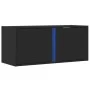 Mueble de TV de pared con luces LED negro 80x31x35 cm de , Muebles TV - Ref: Foro24-852258, Precio: 50,03 €, Descuento: %