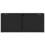 Mueble de TV de pared con luces LED negro 80x31x35 cm de , Muebles TV - Ref: Foro24-852258, Precio: 50,03 €, Descuento: %