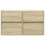 Mueble de TV de pared con luces LED roble Sonoma 80x31x45 cm de , Muebles TV - Ref: Foro24-852287, Precio: 65,87 €, Descuento: %