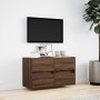 Mueble de TV de pared con luces LED marrón roble 80x31x45 cm de , Muebles TV - Ref: Foro24-852291, Precio: 69,87 €, Descuento: %
