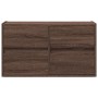 Mueble de TV de pared con luces LED marrón roble 80x31x45 cm de , Muebles TV - Ref: Foro24-852291, Precio: 69,87 €, Descuento: %