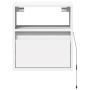 Muebles de TV de pared con luces LED 2 uds blanco 41x31x45 cm de , Muebles TV - Ref: Foro24-852314, Precio: 81,11 €, Descuent...