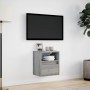 Mueble de TV de pared con luces LED gris Sonoma 41x31x45 cm de , Muebles TV - Ref: Foro24-852323, Precio: 51,76 €, Descuento: %