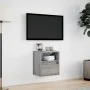 Mueble de TV de pared con luces LED gris Sonoma 41x31x45 cm de , Muebles TV - Ref: Foro24-852323, Precio: 50,99 €, Descuento: %