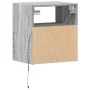 Mueble de TV de pared con luces LED gris Sonoma 41x31x45 cm de , Muebles TV - Ref: Foro24-852323, Precio: 50,99 €, Descuento: %