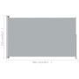 Toldo lateral retráctil para patio gris 220x300 cm de vidaXL, Sombrillas - Ref: Foro24-313425, Precio: 114,09 €, Descuento: %