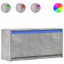 Mueble de TV LED madera ingeniería gris hormigón 100x34x50 cm de , Muebles TV - Ref: Foro24-852211, Precio: 79,19 €, Descuent...