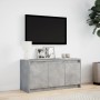 Mueble de TV LED madera ingeniería gris hormigón 100x34x50 cm de , Muebles TV - Ref: Foro24-852211, Precio: 79,19 €, Descuent...