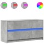 Mueble de TV LED madera ingeniería gris hormigón 100x34x50 cm de , Muebles TV - Ref: Foro24-852218, Precio: 103,27 €, Descuen...