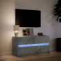 Mueble de TV LED madera ingeniería gris hormigón 100x34x50 cm de , Muebles TV - Ref: Foro24-852218, Precio: 103,27 €, Descuen...