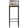 Set mesa alta y taburetes 7 pzas madera maciza mango y metal de , muebles para cocinas y comedores - Ref: Foro24-3216408, Pre...
