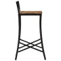 Set mesa alta y taburetes 7 pzas madera maciza mango y metal de , muebles para cocinas y comedores - Ref: Foro24-3216408, Pre...