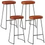 Set de mesa alta y taburetes 5 pzas madera maciza mango y metal de , muebles para cocinas y comedores - Ref: Foro24-3216415, ...