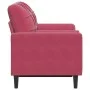 Sofá de 2 plazas con cojines terciopelo rojo tinto 120 cm by , Sofas - Ref: Foro24-3278213, Price: 241,90 €, Discount: %