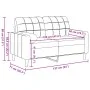Sofá de 2 plazas con cojines terciopelo rojo tinto 120 cm by , Sofas - Ref: Foro24-3278213, Price: 241,90 €, Discount: %