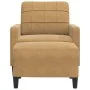 Sillón con taburete terciopelo marrón 60 cm de , Sofás - Ref: Foro24-3278264, Precio: 197,62 €, Descuento: %