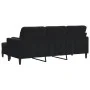 Dreisitzer-Sofa mit schwarzem Samt-Hocker, 180 cm. von , Sofas - Ref: Foro24-3278272, Preis: 308,60 €, Rabatt: %