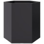 Jardineras hexagonales 2 uds acero negra 46x40x45 cm de , Maceteros y jardineras - Ref: Foro24-851109, Precio: 90,01 €, Descu...