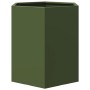 Jardinera hexagonal de acero verde 46x40x45 cm de , Maceteros y jardineras - Ref: Foro24-851114, Precio: 45,50 €, Descuento: %