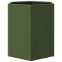 Jardinera hexagonal de acero verde 46x40x45 cm de , Maceteros y jardineras - Ref: Foro24-851114, Precio: 43,52 €, Descuento: %