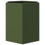 Jardinera hexagonal de acero verde 46x40x45 cm de , Maceteros y jardineras - Ref: Foro24-851114, Precio: 45,50 €, Descuento: %