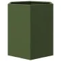 Jardinera hexagonal de acero verde 46x40x45 cm de , Maceteros y jardineras - Ref: Foro24-851114, Precio: 43,52 €, Descuento: %