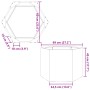 Jardinera hexagonal 69x60x45 cm acero desgastado de , Maceteros y jardineras - Ref: Foro24-851128, Precio: 68,76 €, Descuento: %