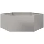 Jardinera hexagonal de acero inoxidable 138x120x45 cm de , Maceteros y jardineras - Ref: Foro24-851140, Precio: 143,29 €, Des...
