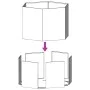 Jardinera hexagonal de acero inoxidable 138x120x45 cm de , Maceteros y jardineras - Ref: Foro24-851140, Precio: 143,29 €, Des...