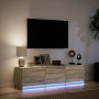 Mueble de TV LED madera de ingeniería roble Sonoma 140x34x40 cm de , Muebles TV - Ref: Foro24-852245, Precio: 94,11 €, Descue...